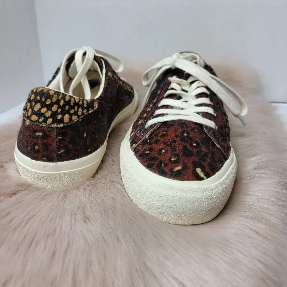 Madewell Sidewalk Lowtop Sneakers Leopard Print Sneaker Size 8.5